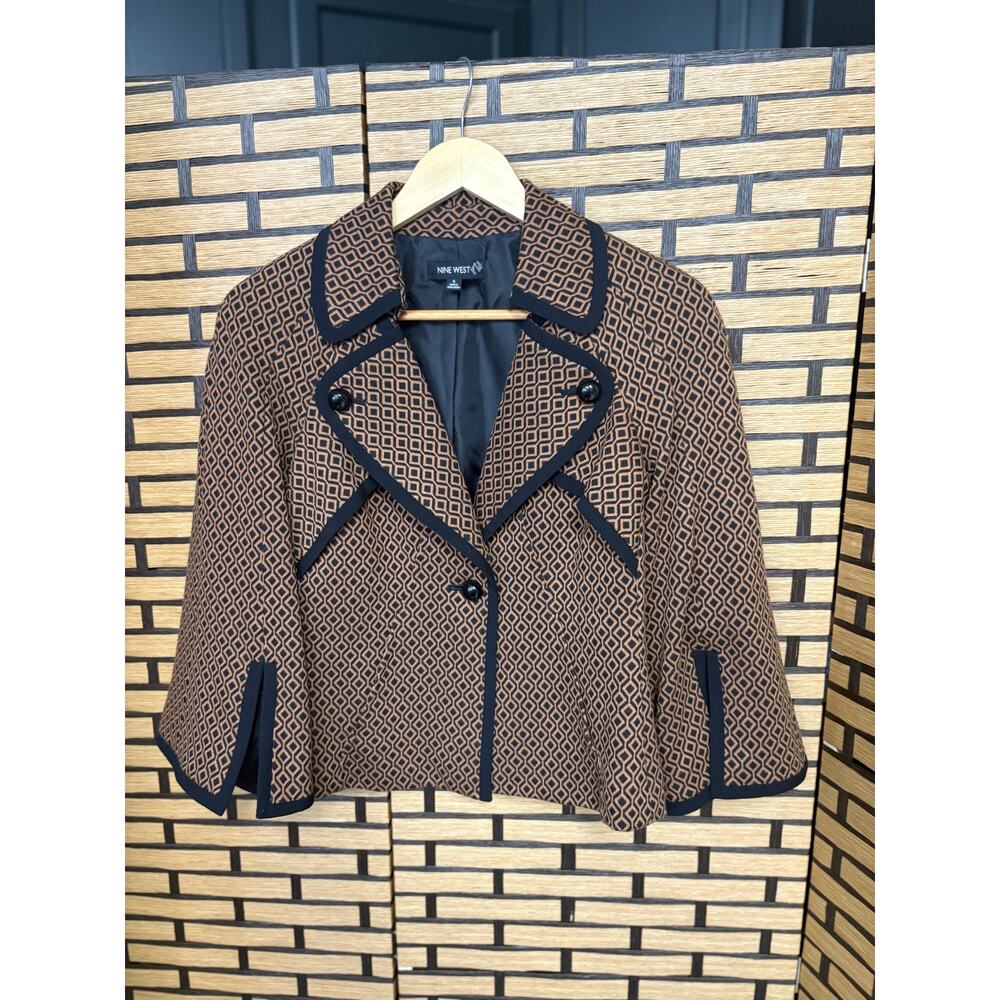 NIne West Brown And Black Jacket Size 6